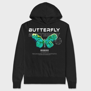 Streetwear Butterfly, Unisex Men's Hoodie
