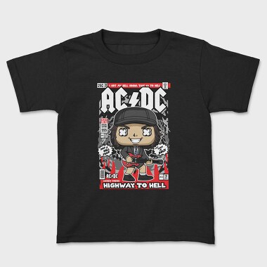 Angus Young ACDC, Kids' T-Shirt