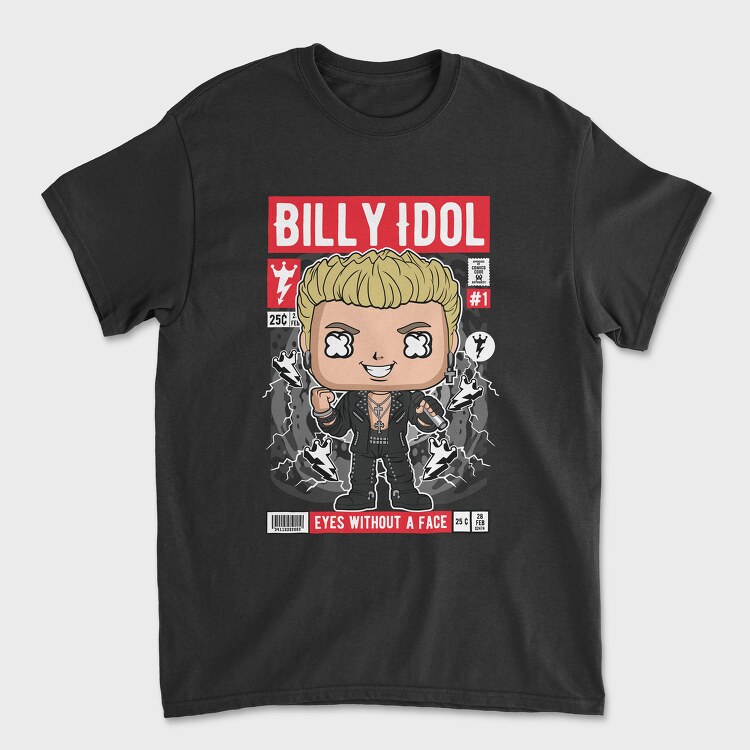 Billy Idol, Unisex Men's T-Shirt