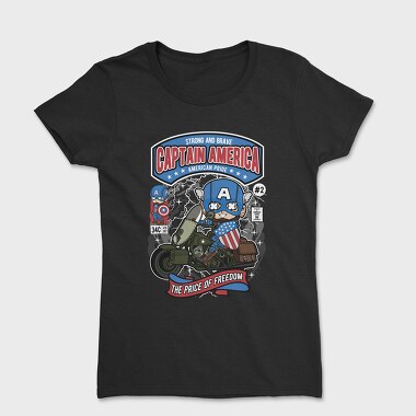 Captain America Motorcycle, Women's T-Shirt
