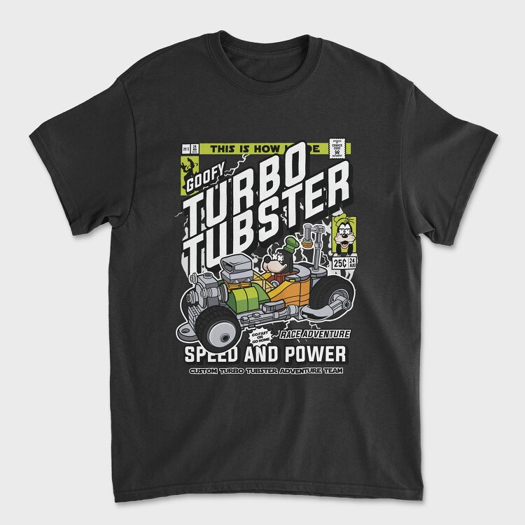Goofys Turbo Tubster, Унисекс Мъжка Тениска