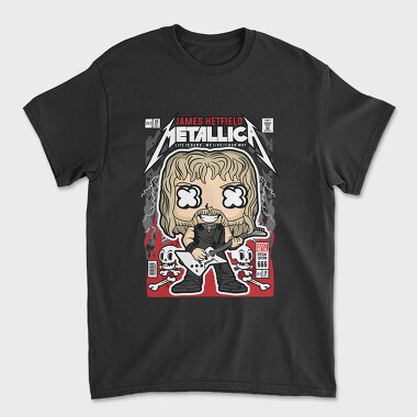 Unisex Men's T-Shirt, James Hetfield Metallica