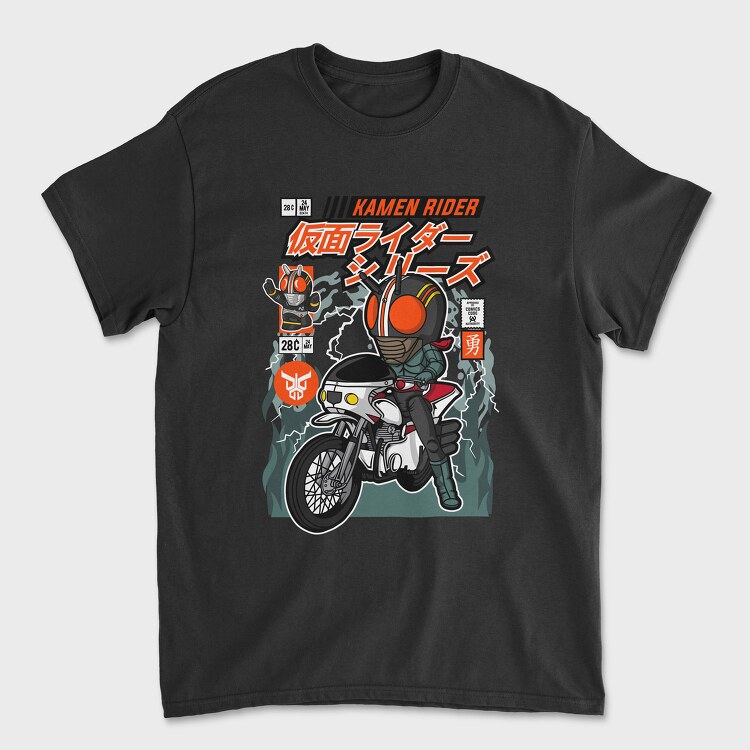 Kamen Rider Motorcycle, Унисекс Мъжка Тениска