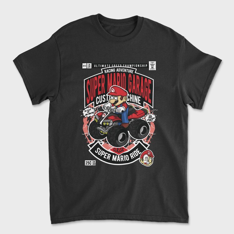 Mario Ride, Unisex Men's T-Shirt
