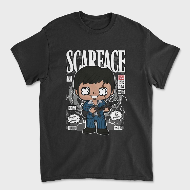 Scarface Tony Montana, Унисекс Мъжка Тениска