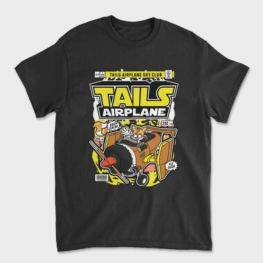 Sonic Tails Airplane, Unisex Men's T-Shirt