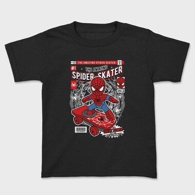 Spiderman Skateboard, Kids' T-Shirt