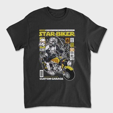 Starbiker, Unisex Men's T-Shirt
