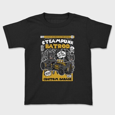 Steampunk Bat Rod, Kids' T-Shirt