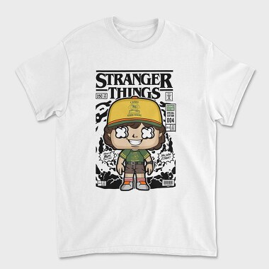 Stranger Things Dustin, Унисекс Мъжка Тениска