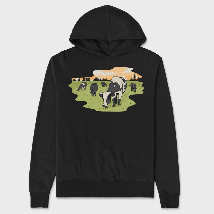 Cows, Unisex Men's Hoodie