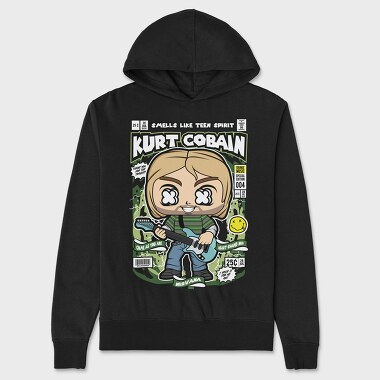 Kurt Cobain, Unisex Men's Hoodie