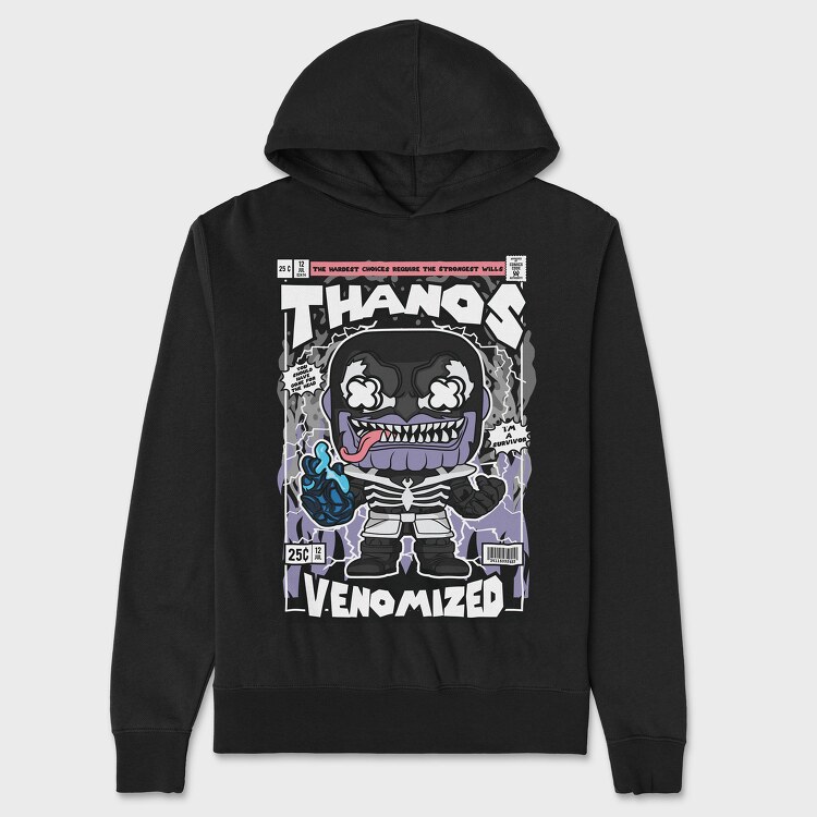 Thanos Venomized, Unisex Men's Hoodie