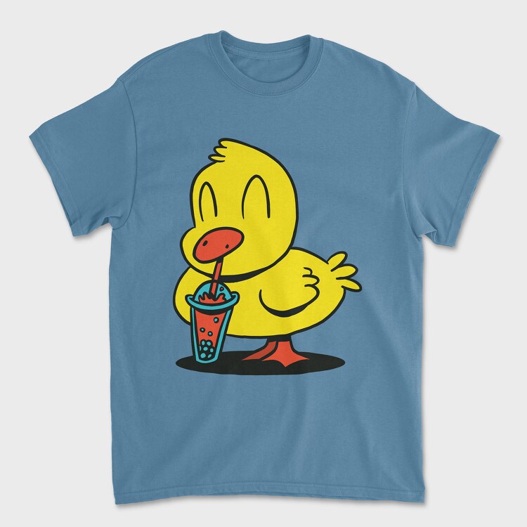 Duck Bubble Tea, Унисекс Мъжка Тениска