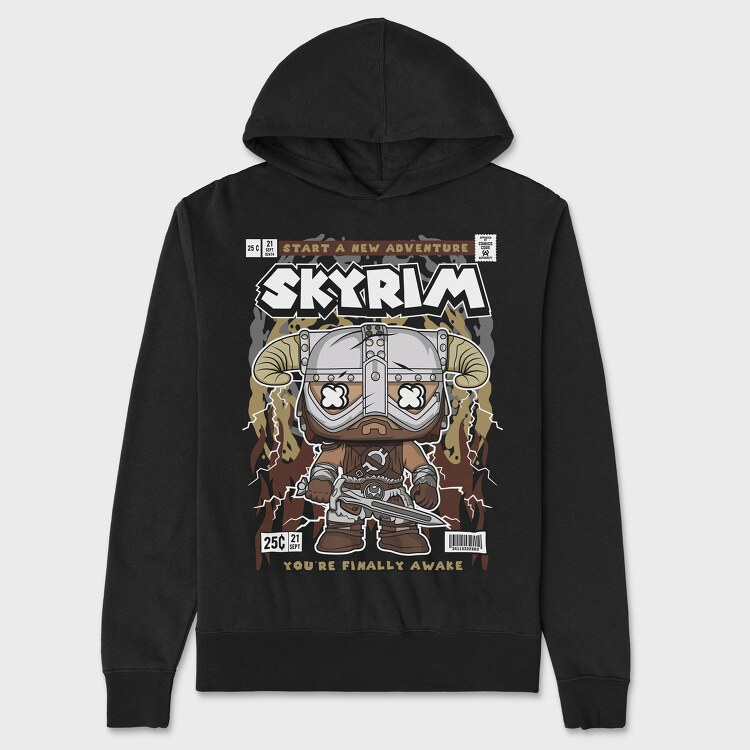 Skyrim, Unisex Men's Hoodie