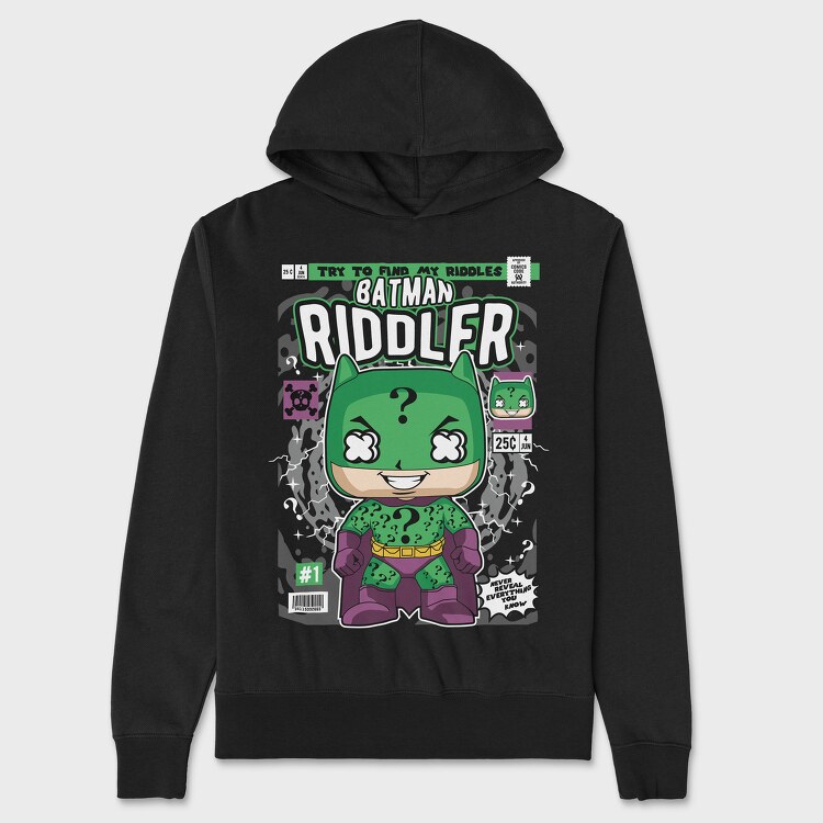 Batman Riddler, Unisex Men's Hoodie