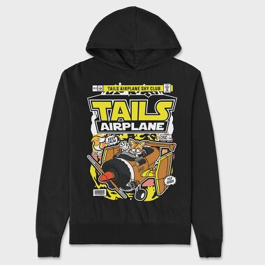 Sonic Tails Airplane, Unisex Men's Hoodie