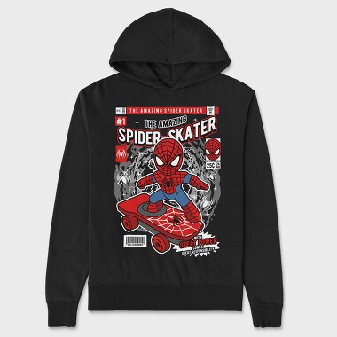 Spiderman Skateboard, Unisex Men's Hoodie
