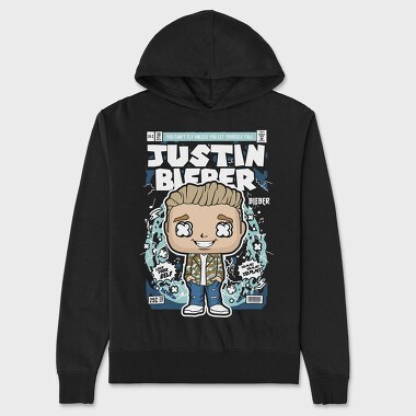 Justin Bieber, Unisex Men's Hoodie