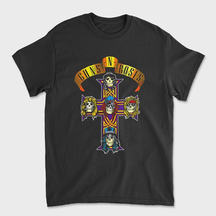 Guns N Roses 5, Унисекс Мъжка Тениска
