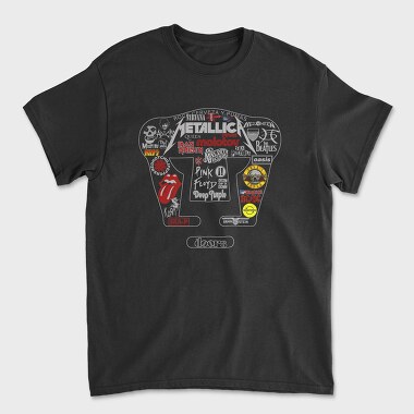 Rock Bands, Unisex Men's T-Shirt