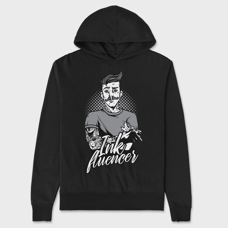 Ink Fluencer, Unisex Men's Hoodie
