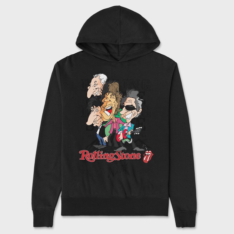 The Rolling Stones 5, Unisex Men's Hoodie