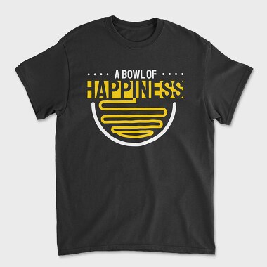 A Bowl of Happiness, Унисекс Мъжка Тениска