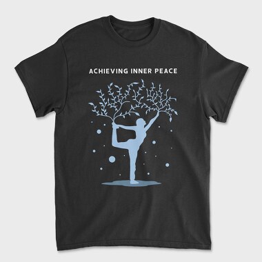Achieving Inner Peace, Unisex Men's T-Shirt