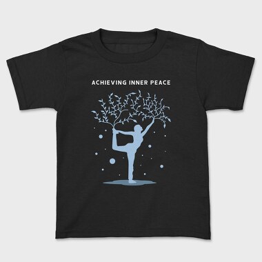 Achieving Inner Peace, Kids' T-Shirt