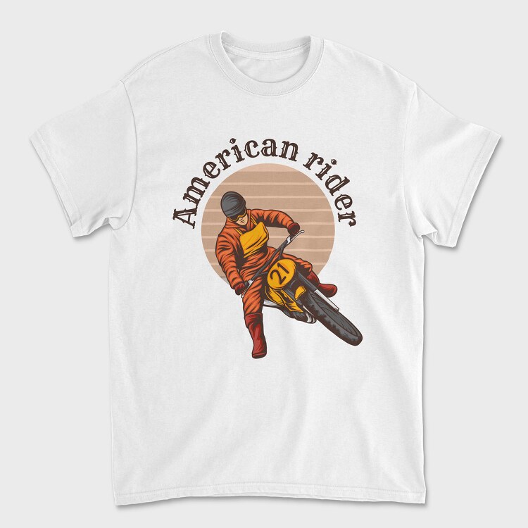 American Rider 2, Unisex Men's T-Shirt
