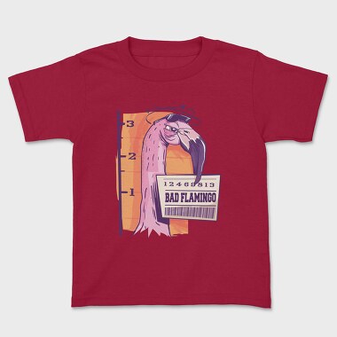 Bad Flamingo, Kids' T-Shirt