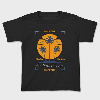 Beach Vibes Blue Ocean, Kids' T-Shirt