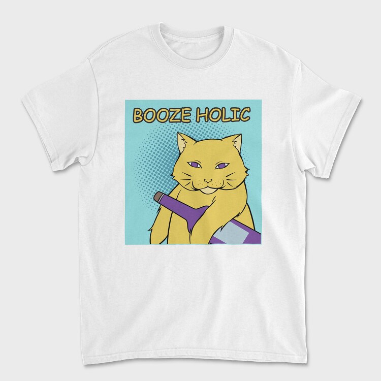 Booze Holic, Унисекс Мъжка Тениска