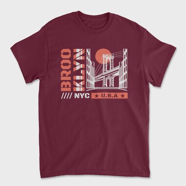 Brooklyn, Unisex Men's T-Shirt