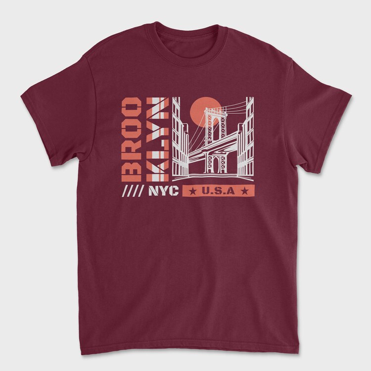 Brooklyn, Unisex Men's T-Shirt