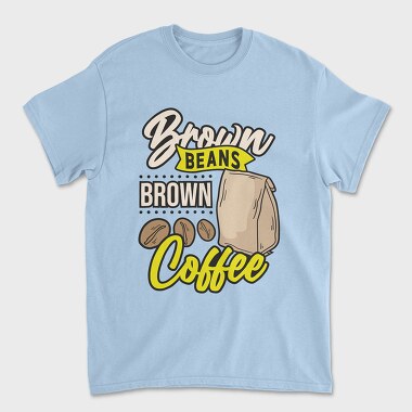 Brown Beans Brown Coffee, Унисекс Мъжка Тениска
