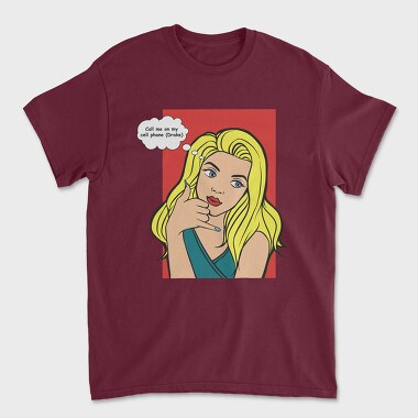 Call Me on My Cell Phone, Unisex Men's T-Shirt