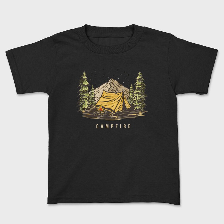 Campfire 3, Kids' T-Shirt