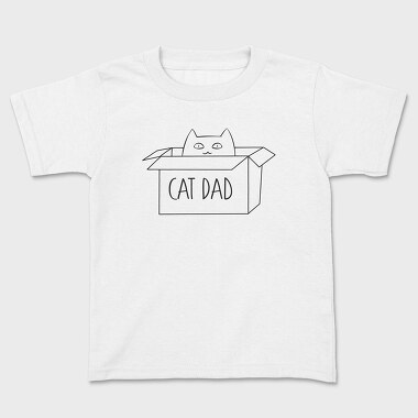 Cat Dad 2, Kids' T-Shirt