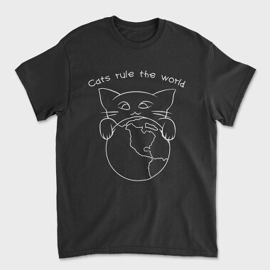 Cats Rule the World, Unisex Men's T-Shirt