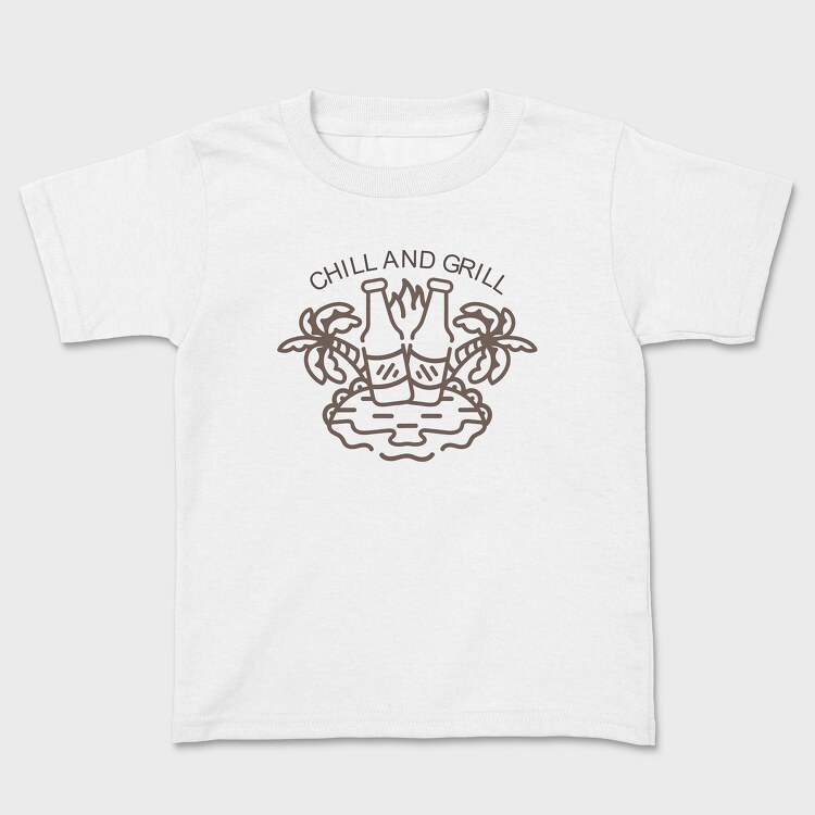 Chill and Grill, Kids' T-Shirt