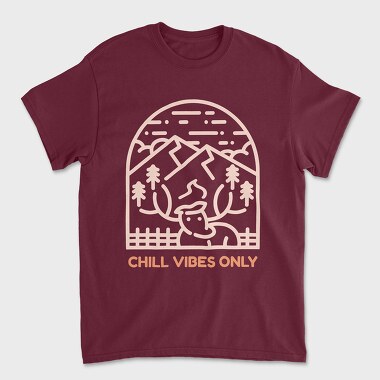 Chill Vibes Only, Unisex Men's T-Shirt