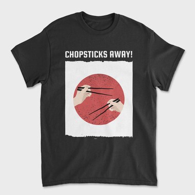 Chopsticks Away, Унисекс Мъжка Тениска