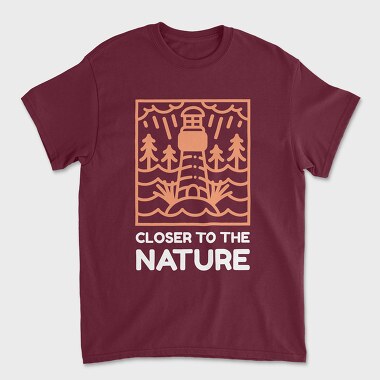 Closer to the Nature, Unisex Men's T-Shirt