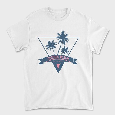 Cossies Beach, Unisex Men's T-Shirt