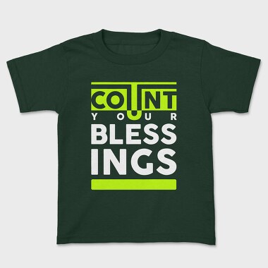 Count Your Bless, Kids' T-Shirt