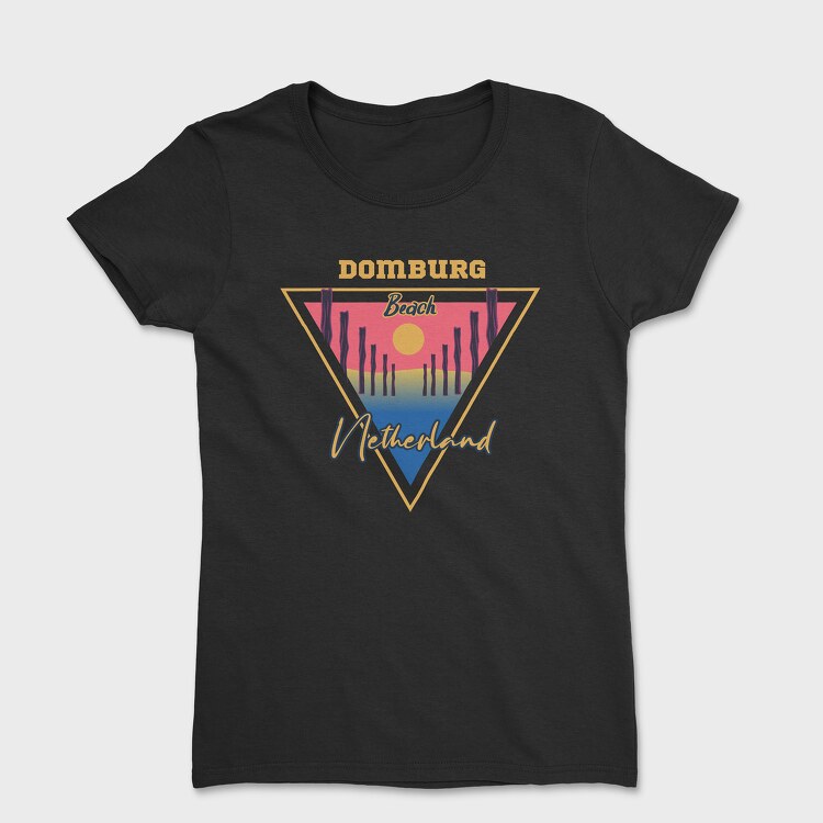 Domburg Beach, Women's T-Shirt