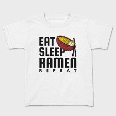 Eat Sleep Ramen Repeat, Kids' T-Shirt