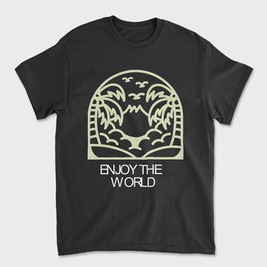 Enjoy the World, Унисекс Мъжка Тениска